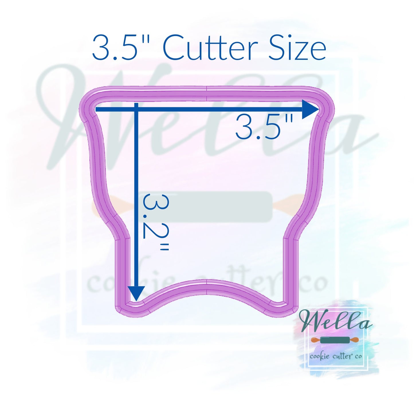Vintage Baby Bassinet Cookie Cutter, Baby Shower Cookie Cutter