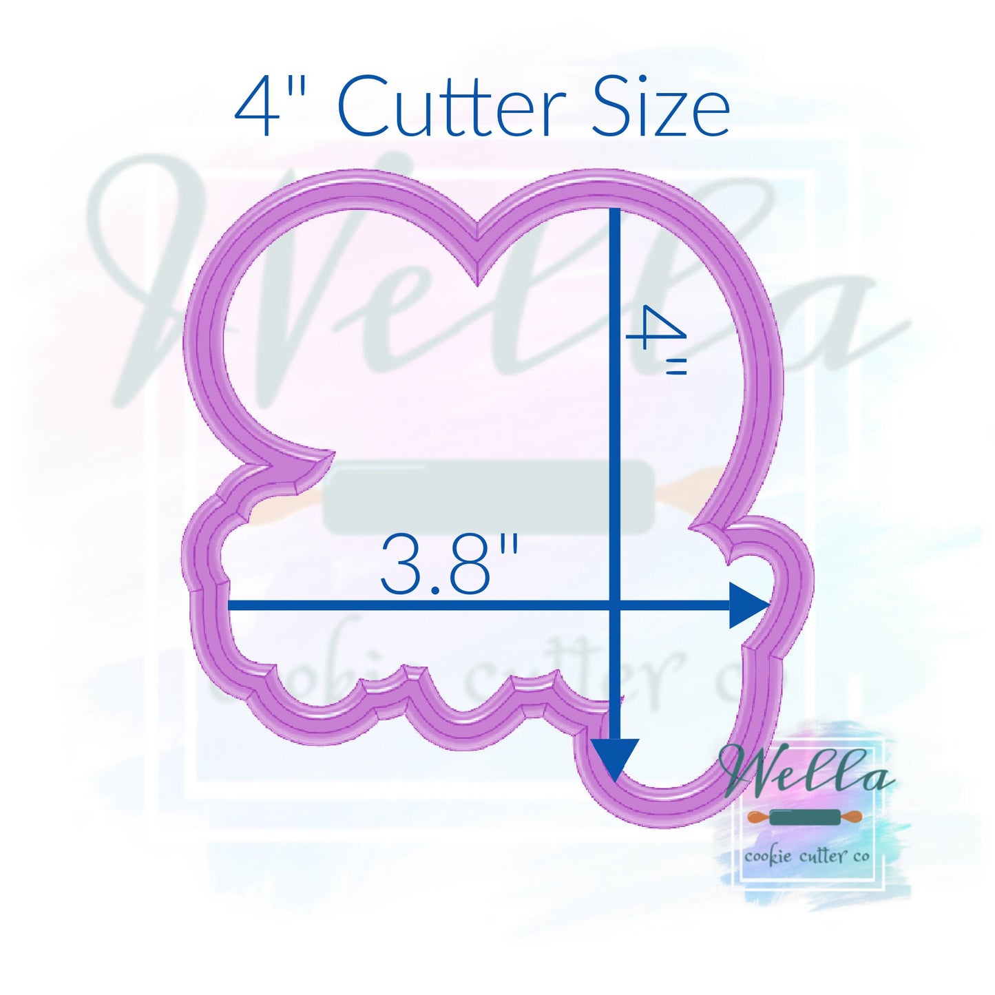 Ninety with Text Cookie Cutter, 90 Cookie Cutter with Optional Stencil