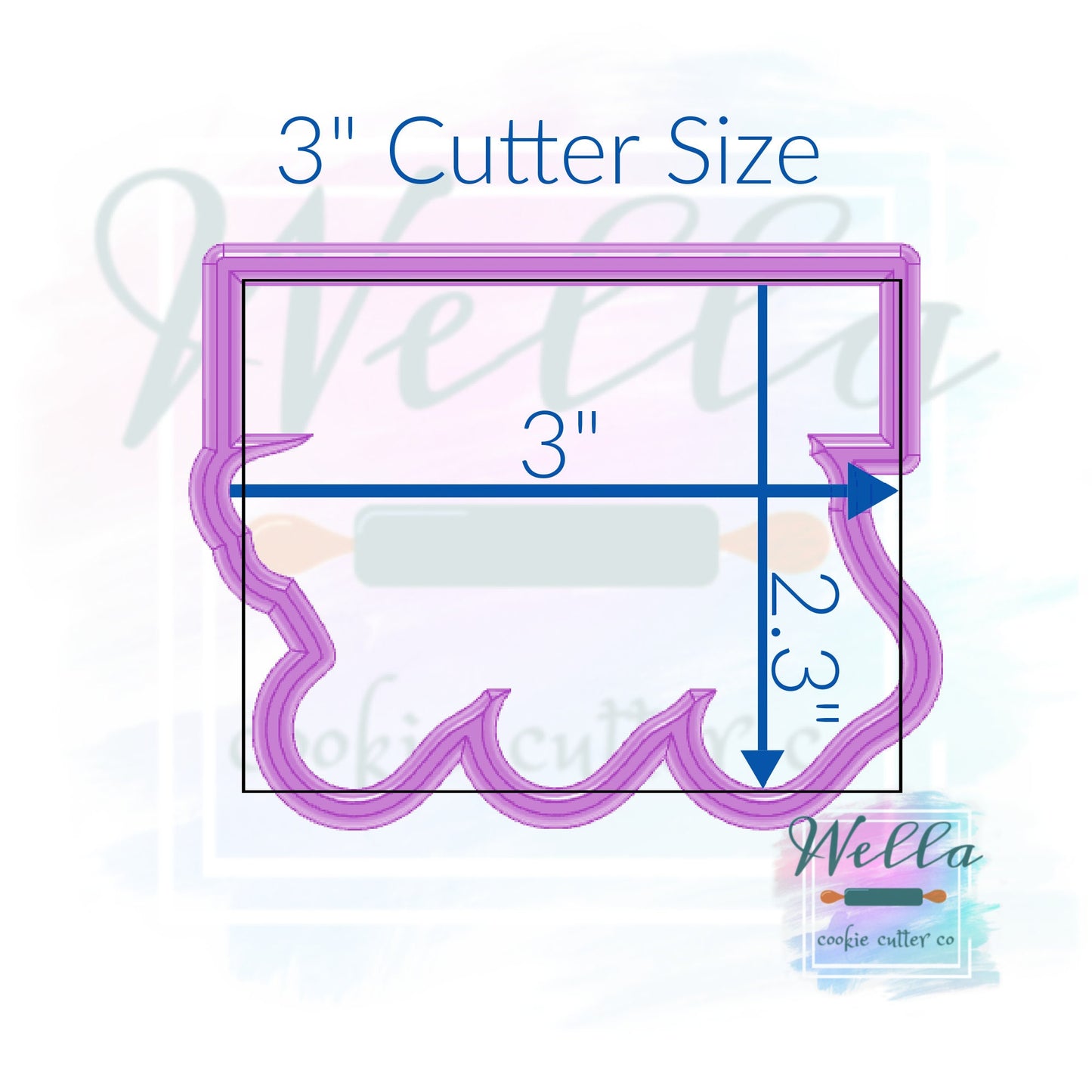 Hanging Stockings Cookie Cutter with Optional Stencil Guide, Christmas Cookie Cutter