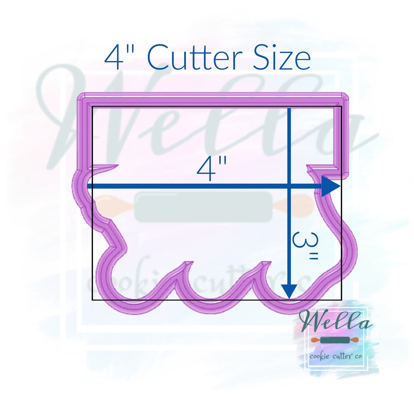 Hanging Stockings Cookie Cutter with Optional Stencil Guide, Christmas Cookie Cutter