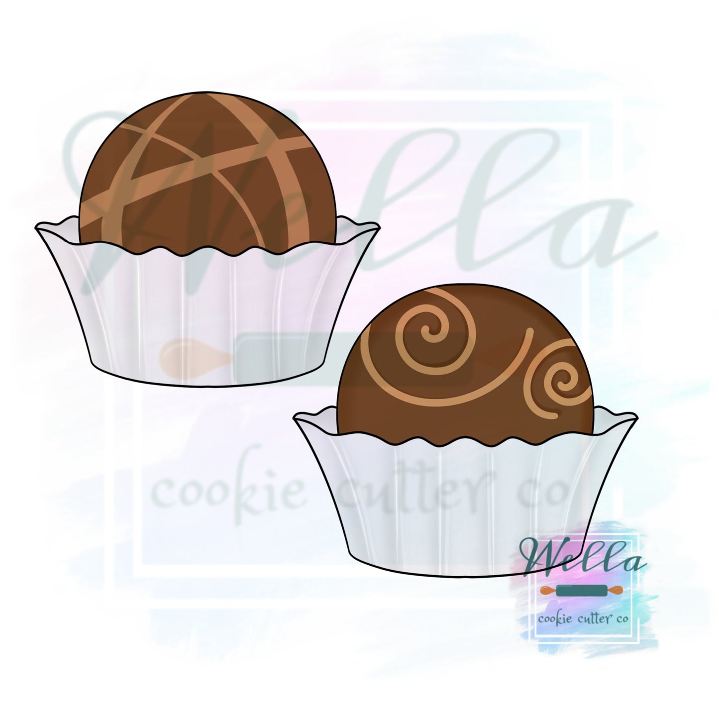 Truffle Cookie Cutter, Hot Cocoa Bomb Cookie Cutter, Cake Truffle Cookie Cutter