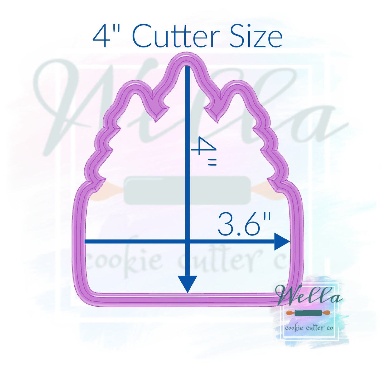 Tree Name Plaque Cookie Cutter, Christmas Name Plaque Cookie Cutter, Woodland Cookie Cutter