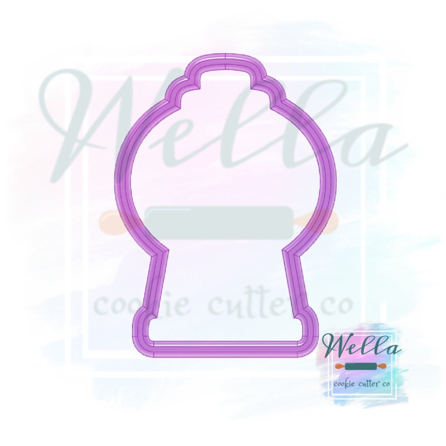 Gumball Machine Cookie Cutter, Valentine's Day Cookie Cutter, Candy Machine Cookie Cutter