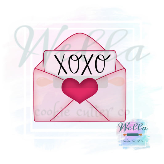 Love Letter Cookie Cutter, Valentine's Day Cookie Cutter
