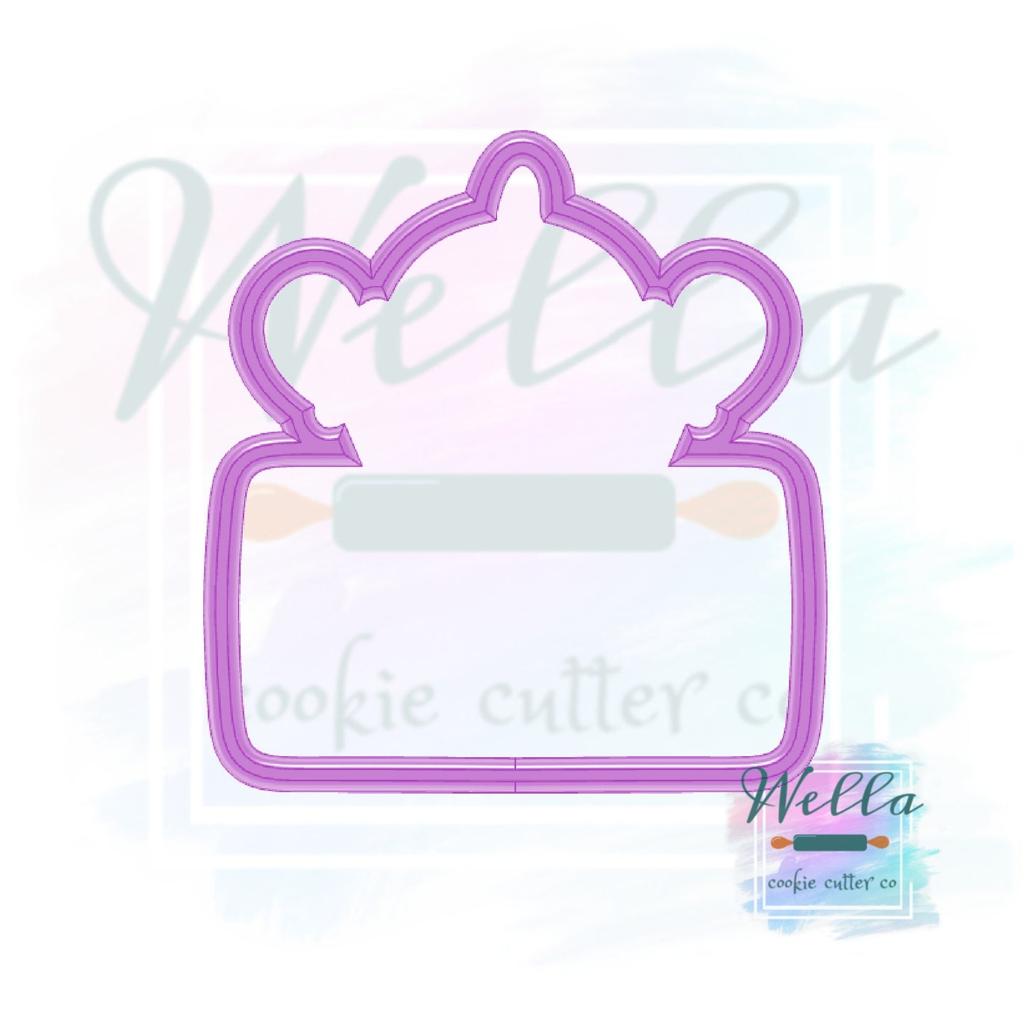 Snowman Name Plaque Cookie Cutter, Christmas Cookie Cutter
