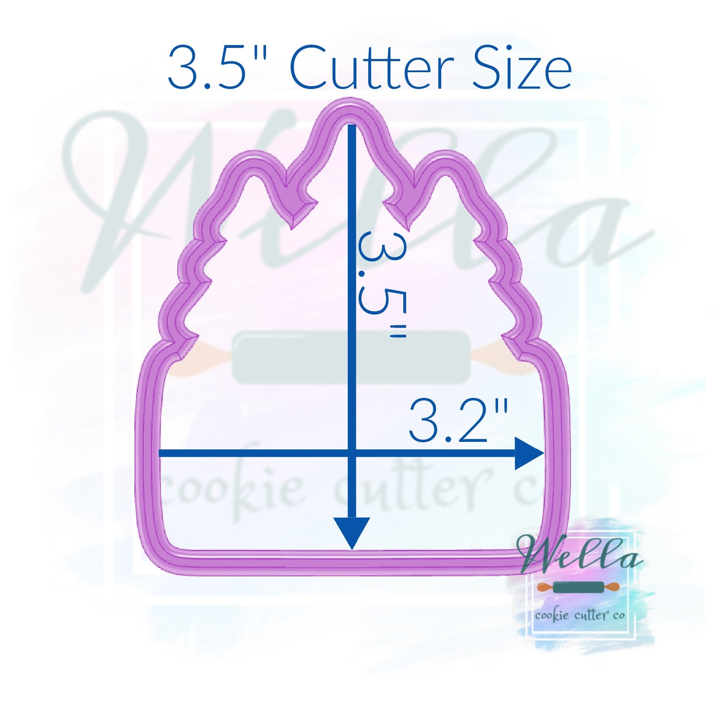 Tree Name Plaque Cookie Cutter, Christmas Name Plaque Cookie Cutter, Woodland Cookie Cutter