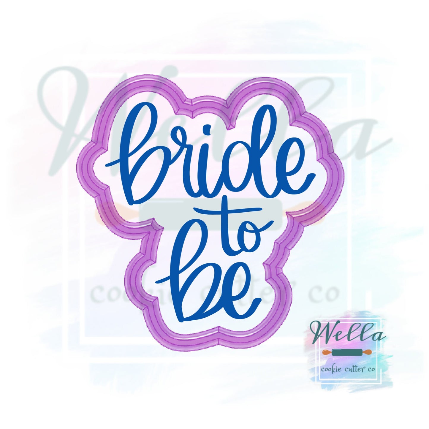 Bride to Be #1 Cookie Cutter with Optional Stencil, Bridal Shower Cookie Cutter, Bridal Cookie Cutter