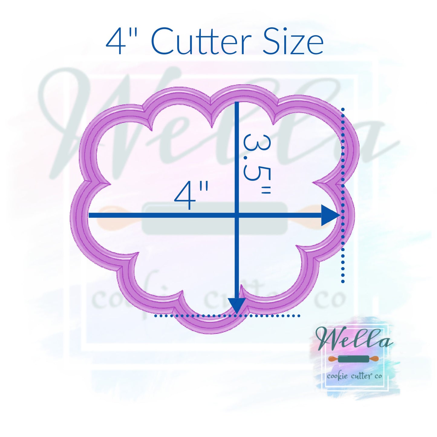 Heart with Wonky Scalloped Edges Cookie Cutter, Scalloped Edge Heart Cookie Cutter, Valentine Cookie Cutter