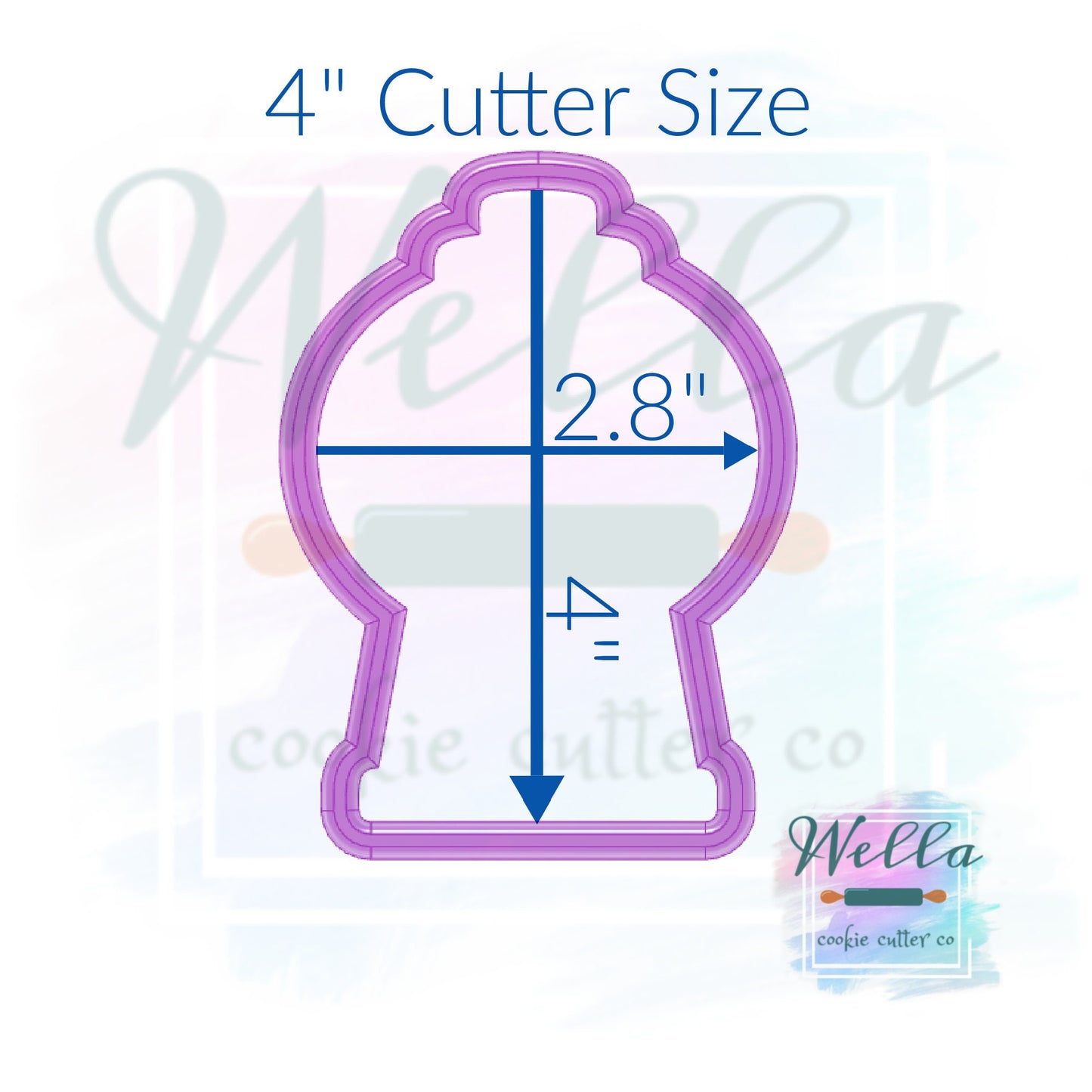 Gumball Machine Cookie Cutter, Valentine's Day Cookie Cutter, Candy Machine Cookie Cutter