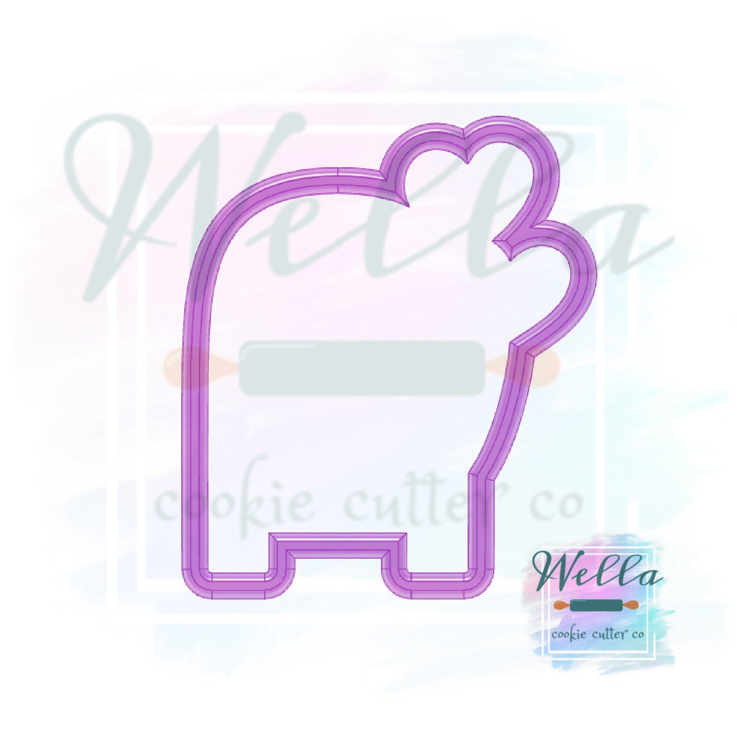 Love Mailbox with Balloons Cookie Cutter, Valentine's Day Cookie Cutter