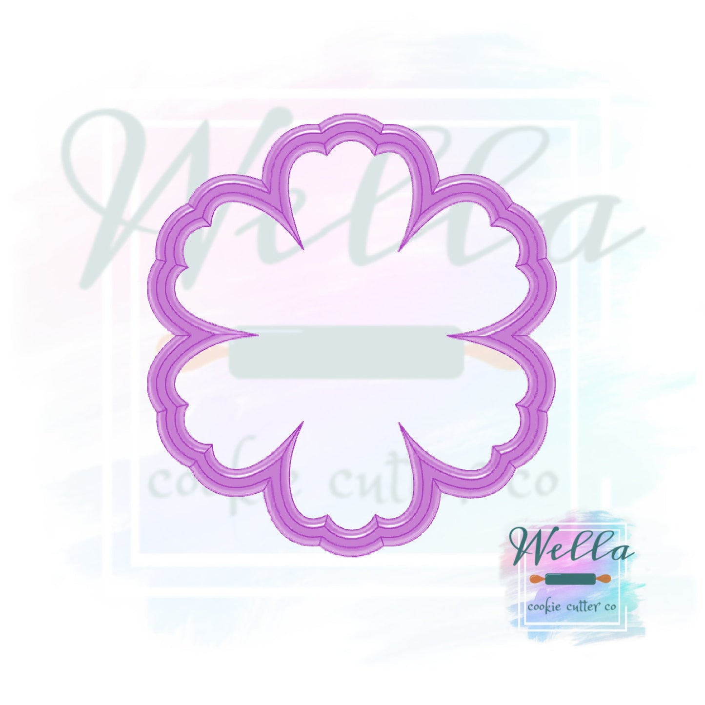 Ruffled Petals Flower Cookie Cutter