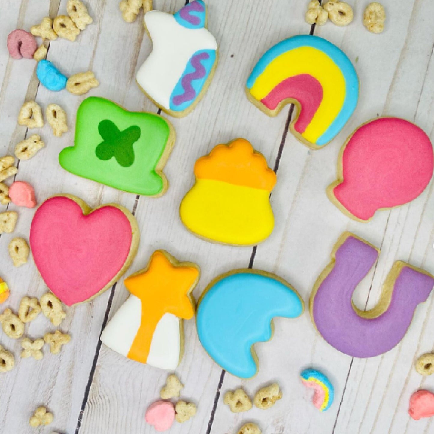 Marshmallow Charms Set Cookie Cutters - Set of 9 Cutters, St Patrick's Day Cookie Cutters