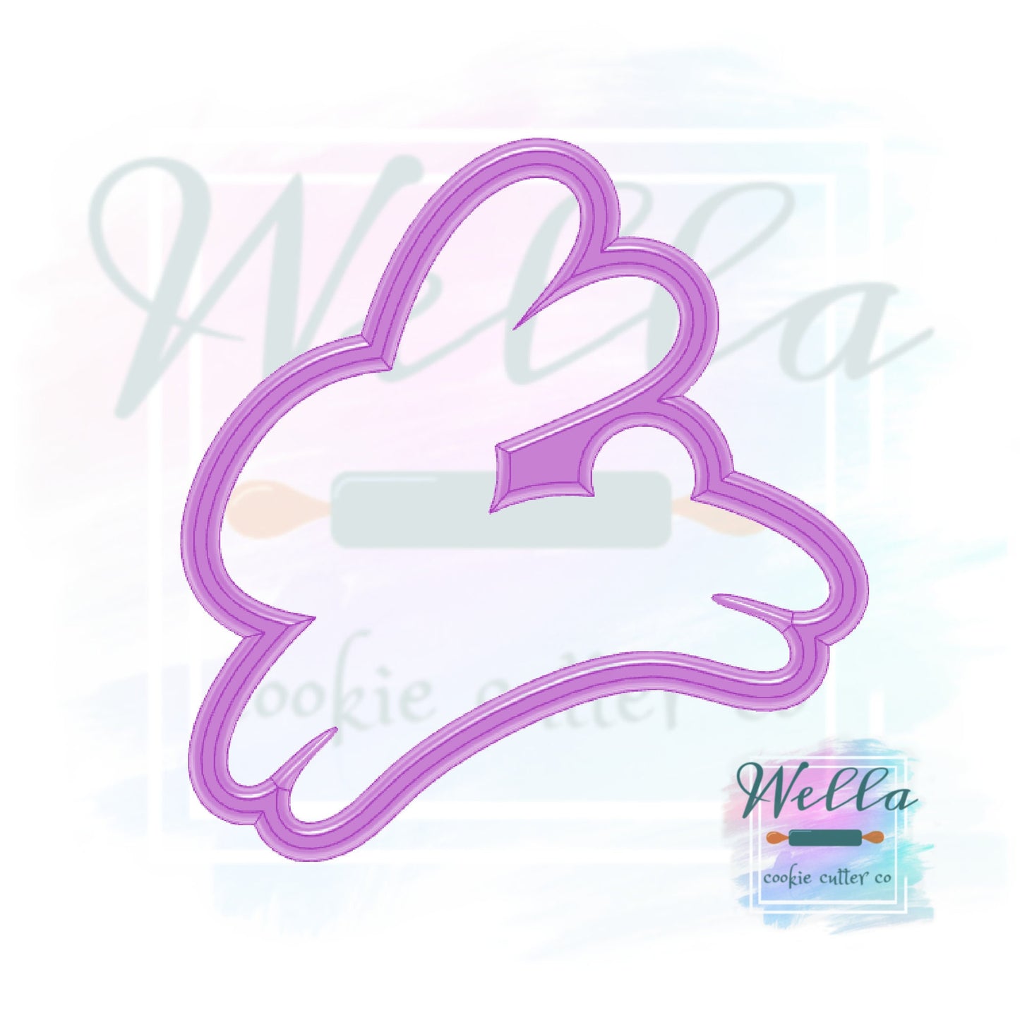 Hopping Bunny Cookie Cutter, Easter Cookie Cutter, Rabbit Cookie Cutter