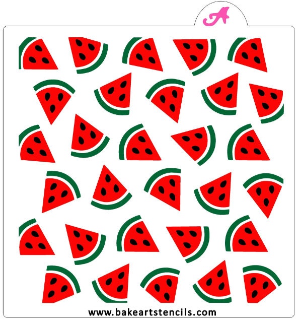 Watermelon Pattern Cookie Stencil Set - 3 Piece Set