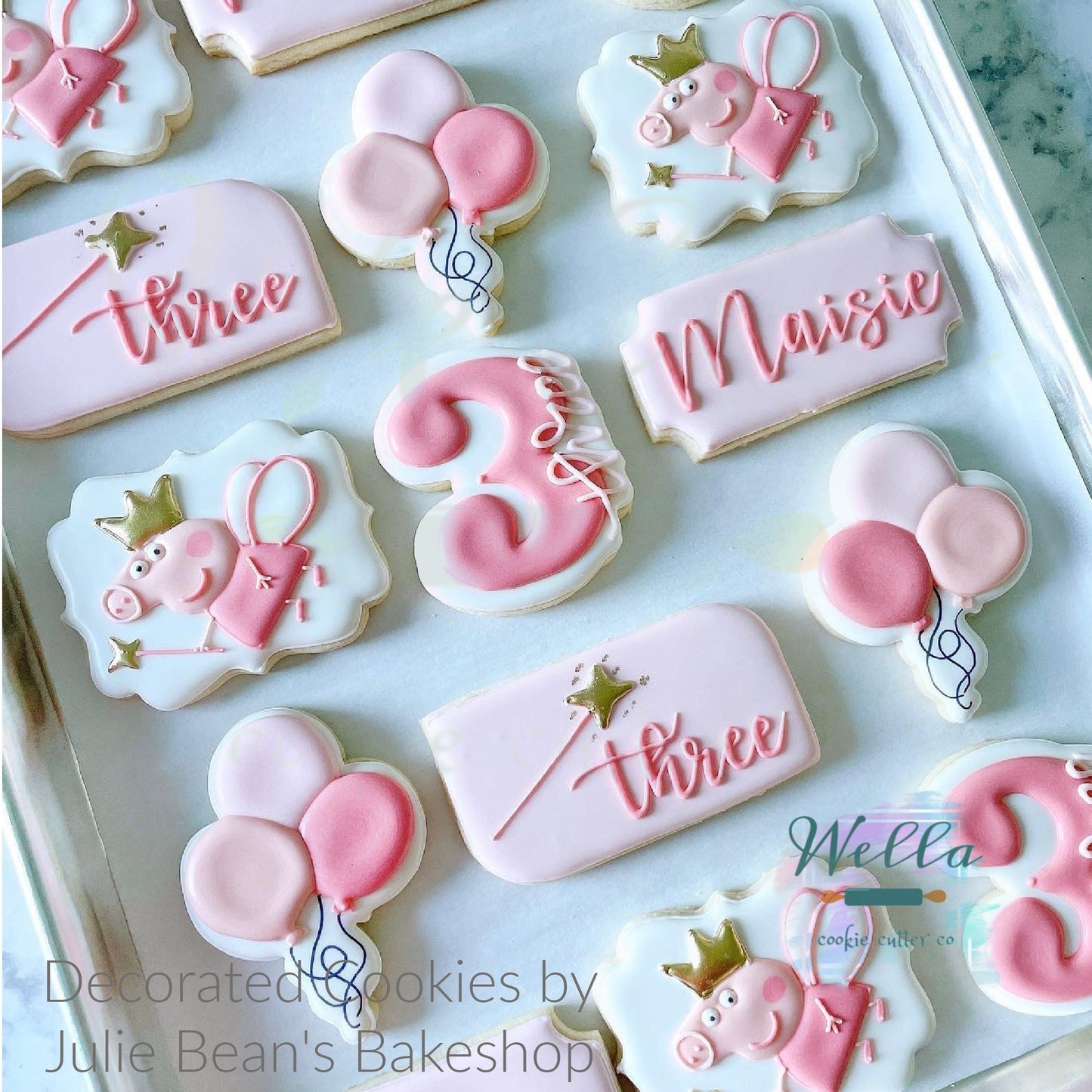 Balloon Bouquet Cookie Cutter, Balloons with Strings Cookie Cutter, Bunch of Balloons Cookie Cutter
