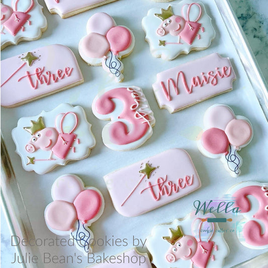 Balloon Bouquet Cookie Cutter, Balloons with Strings Cookie Cutter, Bunch of Balloons Cookie Cutter