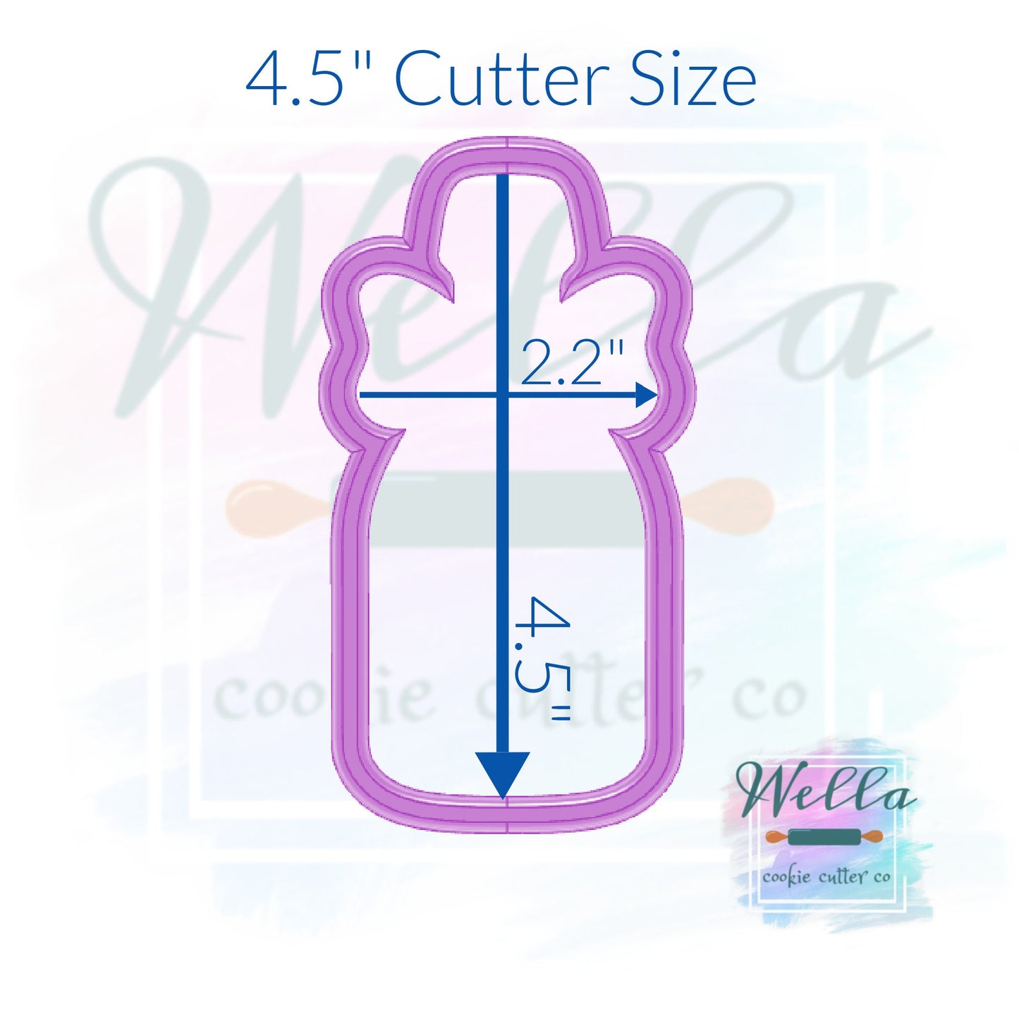 Wine Bottle with Bow Cookie Cutter