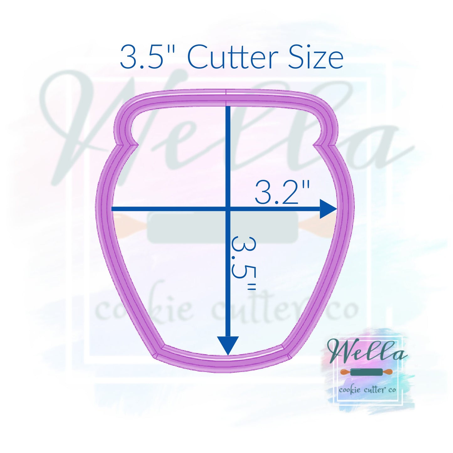Honey Pot No Top Cookie Cutter, Pot of Hunny Cookie Cutter, Baby Shower Cookie Cutter, Sweet as can Bee Baby Shower