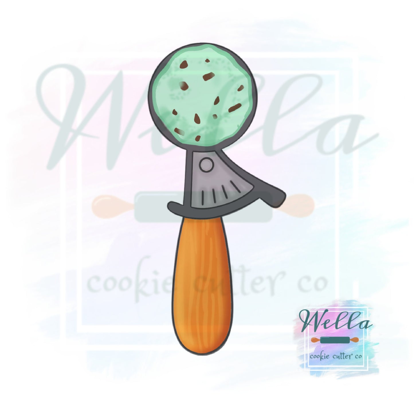 Ice Cream Scoop Cookie Cutter, Ice Cream Cookie Cutter