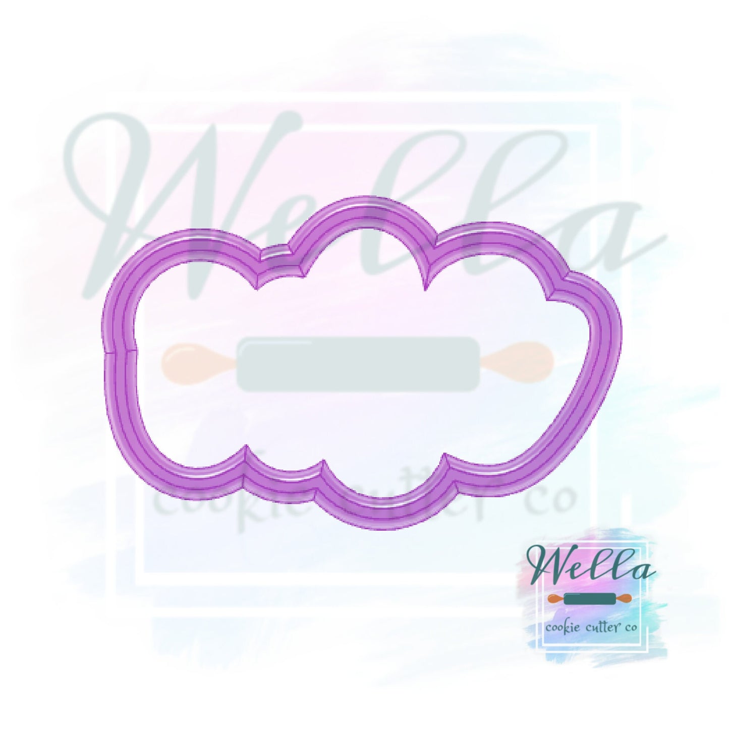 Number One Text Cookie Cutter - Lower Case with Optional Stencil