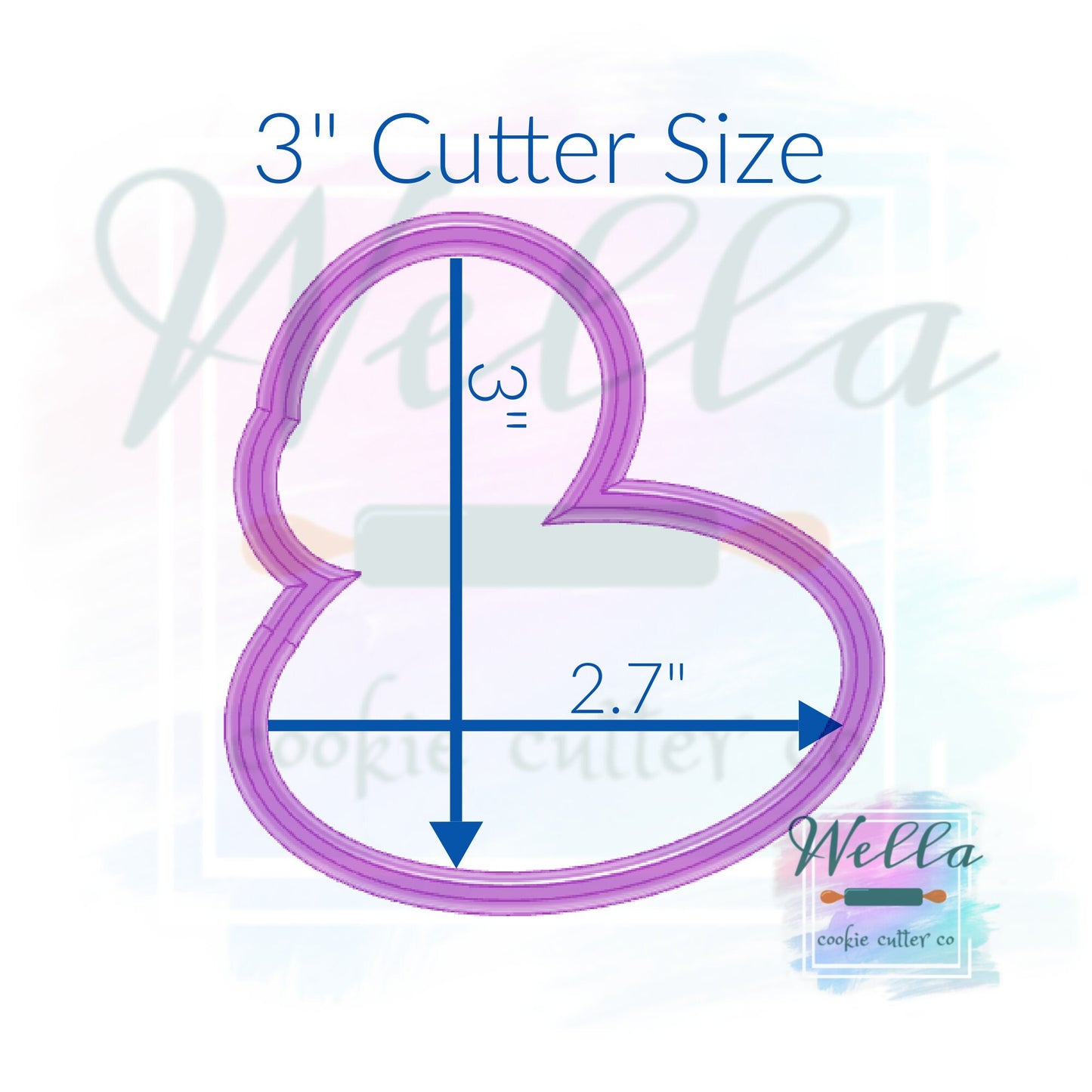 Flamingo Float Cookie Cutter with Optional Stencil