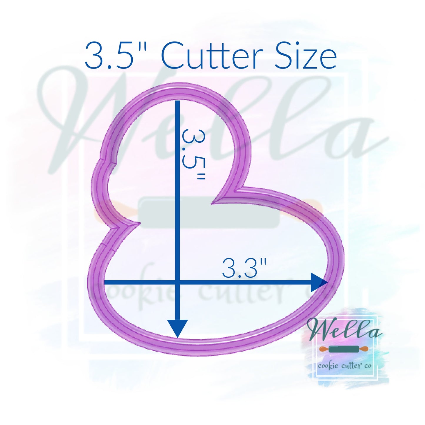 Flamingo Float Cookie Cutter with Optional Stencil