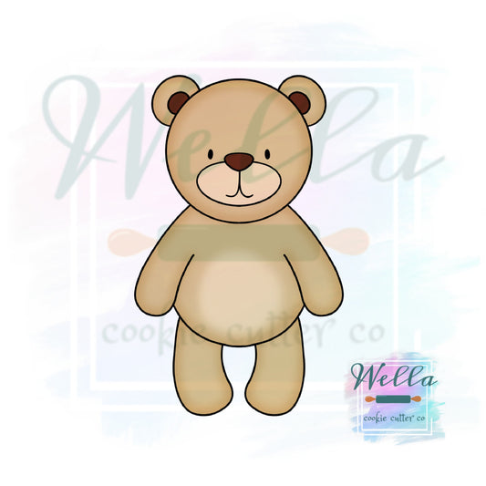 Stuffed Bear Cookie Cutter, Baby Bear Cookie Cutter