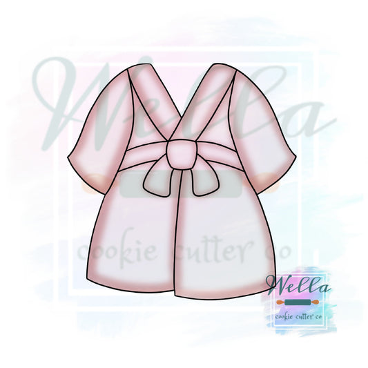 Bath Robe Cookie Cutter, Spa Themed Cookie Cutter