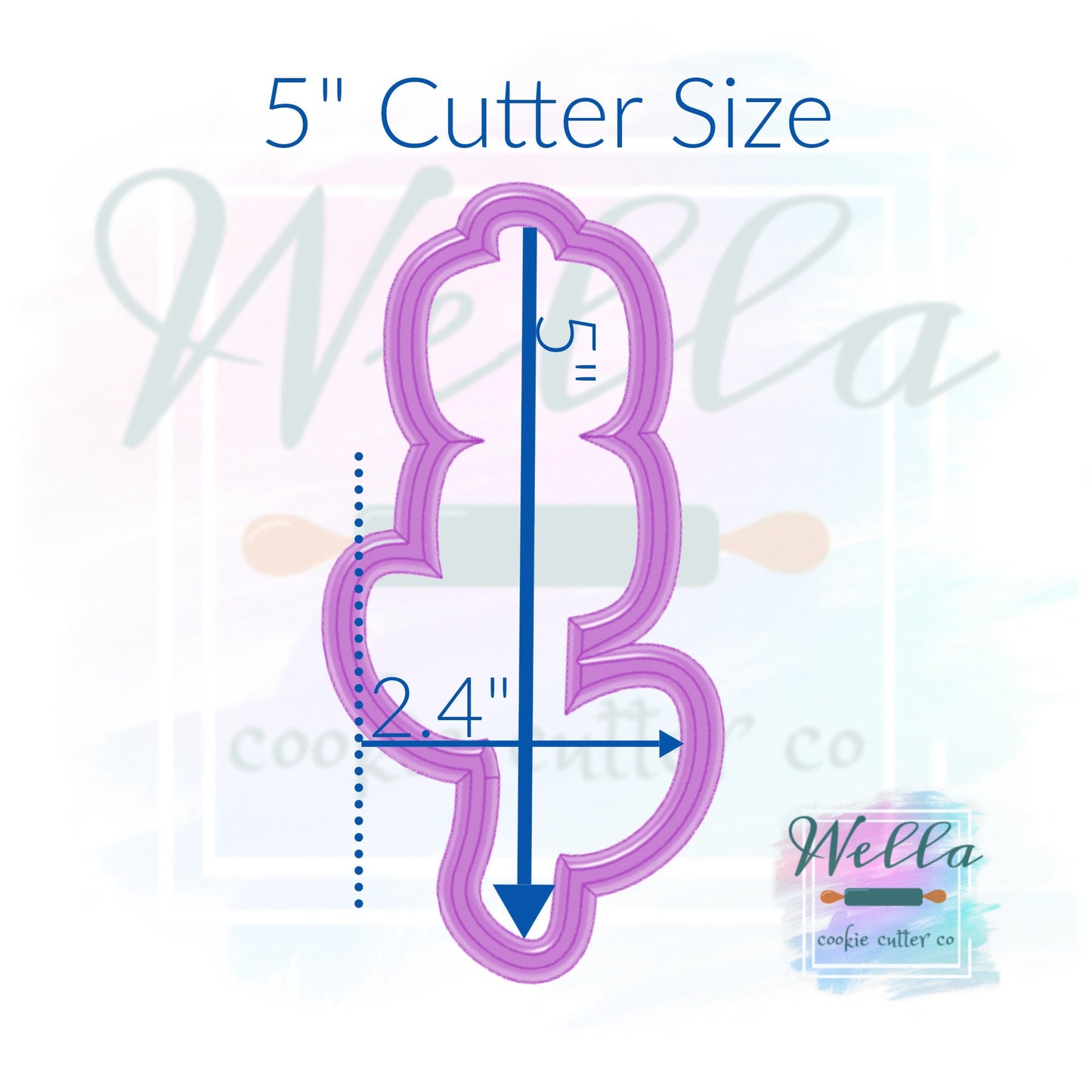 Marshmallows on Stick with Leaves Cookie Cutter, Camping Cookie Cutter