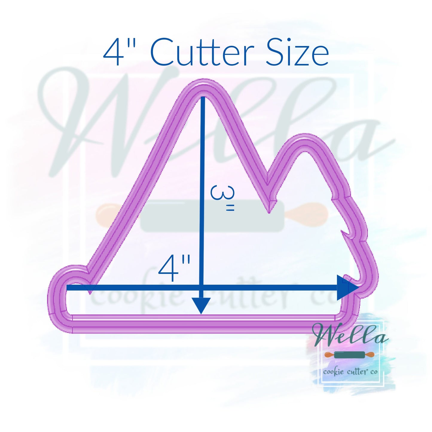 Tent with Tree Cookie Cutter with Optional Stencil, Camping Cookie Cutter