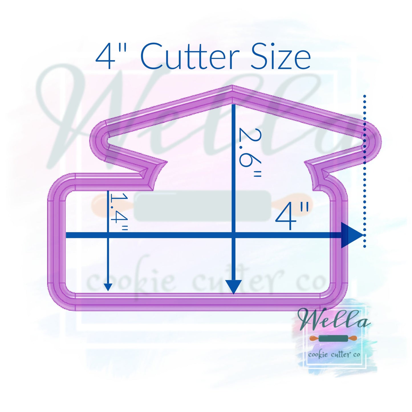 Graduation Name Plaque #2 Cookie Cutter