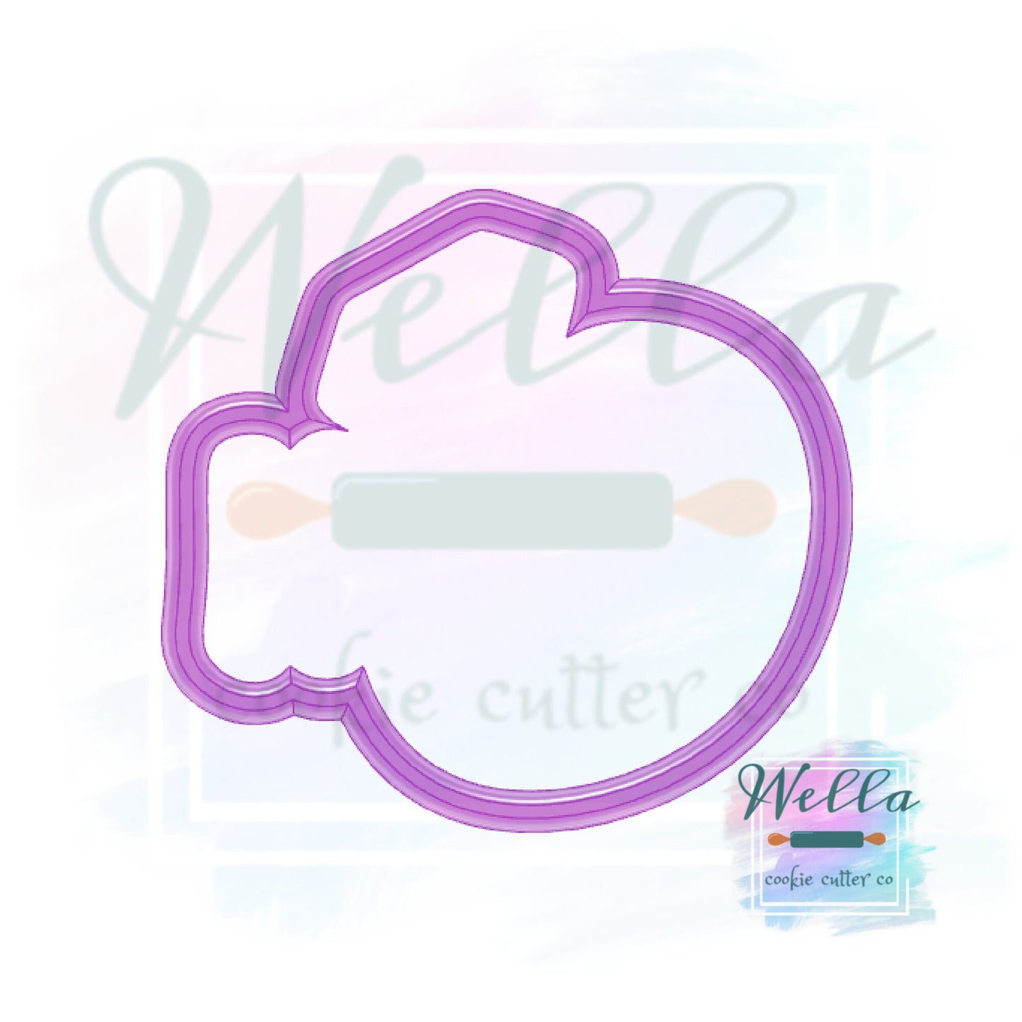 Mrs with Ring Cookie Cutter with Optional Stencil