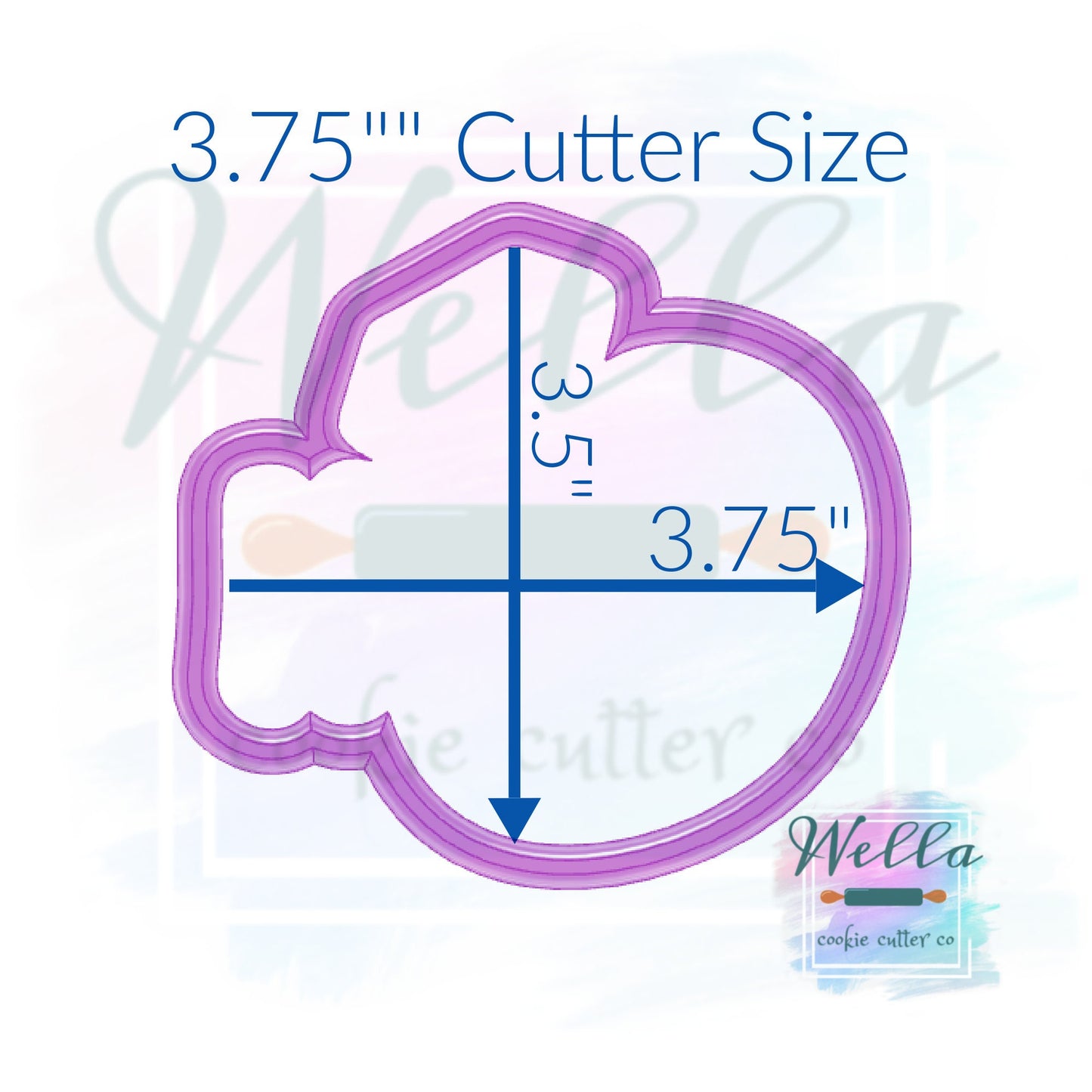 Mrs with Ring Cookie Cutter with Optional Stencil
