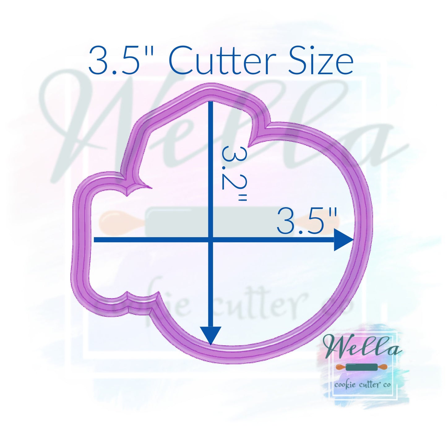 Mrs with Ring Cookie Cutter with Optional Stencil