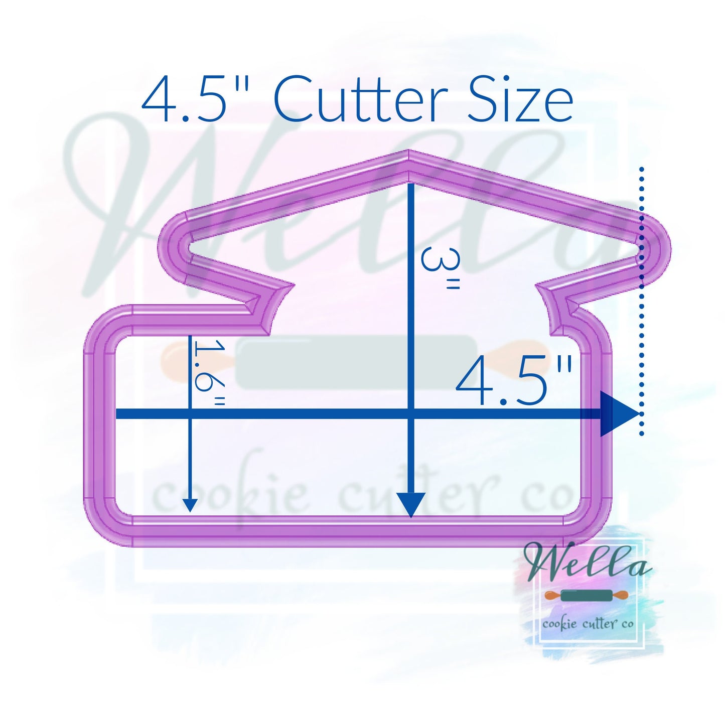 Graduation Name Plaque #2 Cookie Cutter