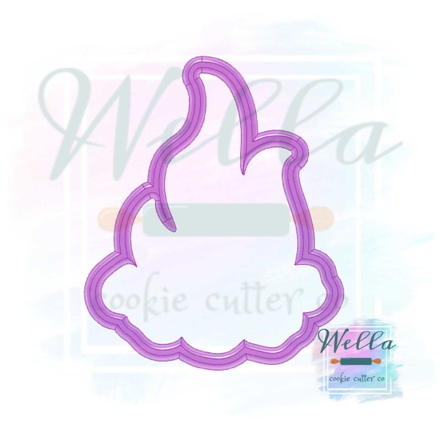 Campfire on Rocks Cookie Cutter, Camping Cookie Cutter, Fire Cookie Cutter