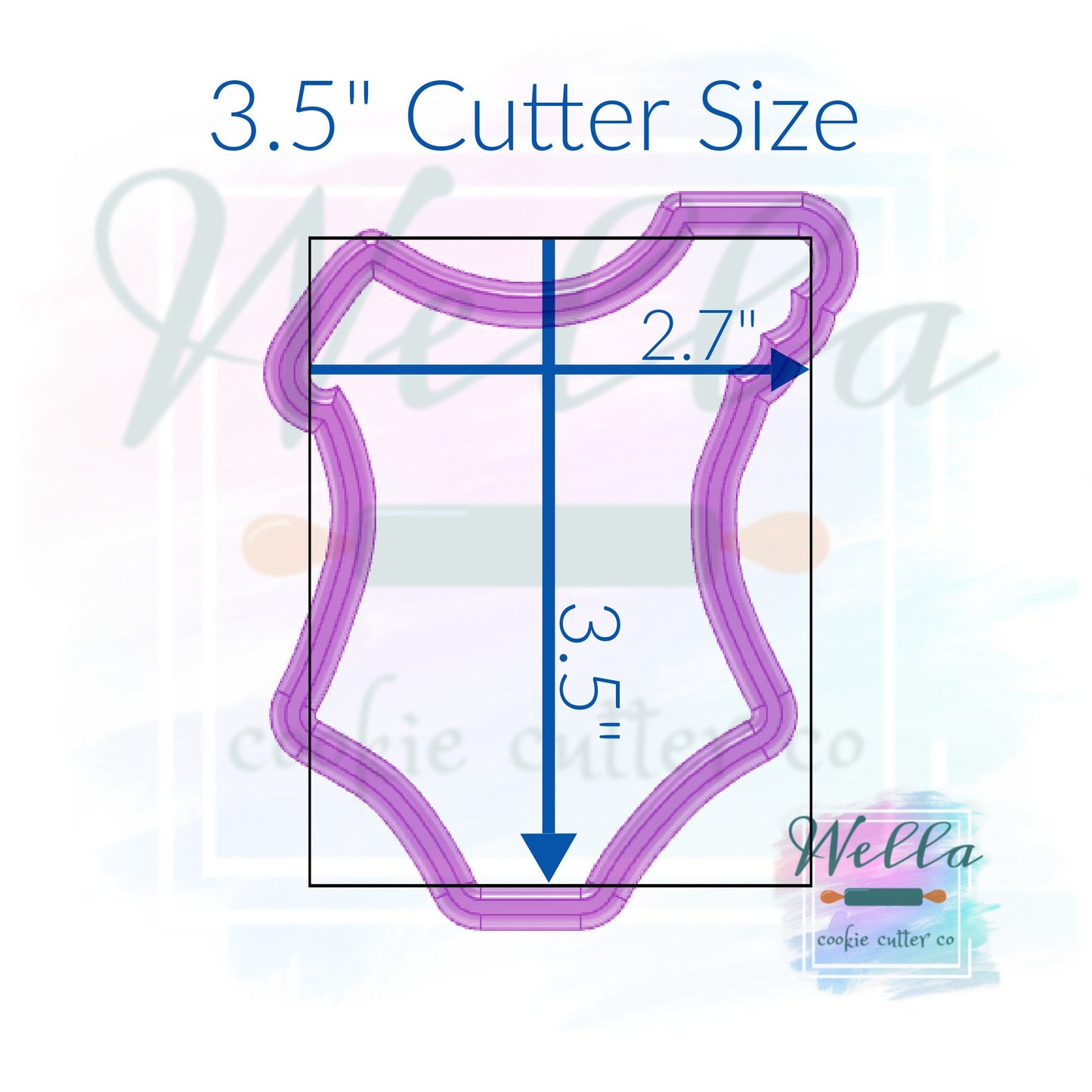Swimsuit with Ruffled Top #1 Cookie Cutter