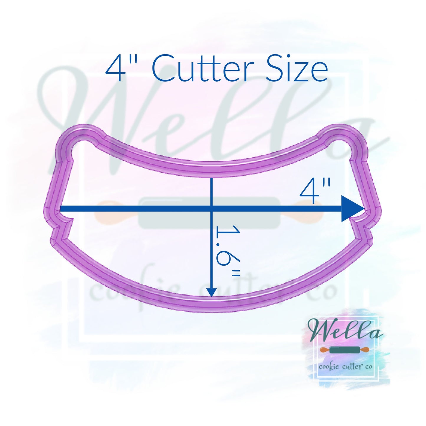 Banner with Tassels Cookie Cutter
