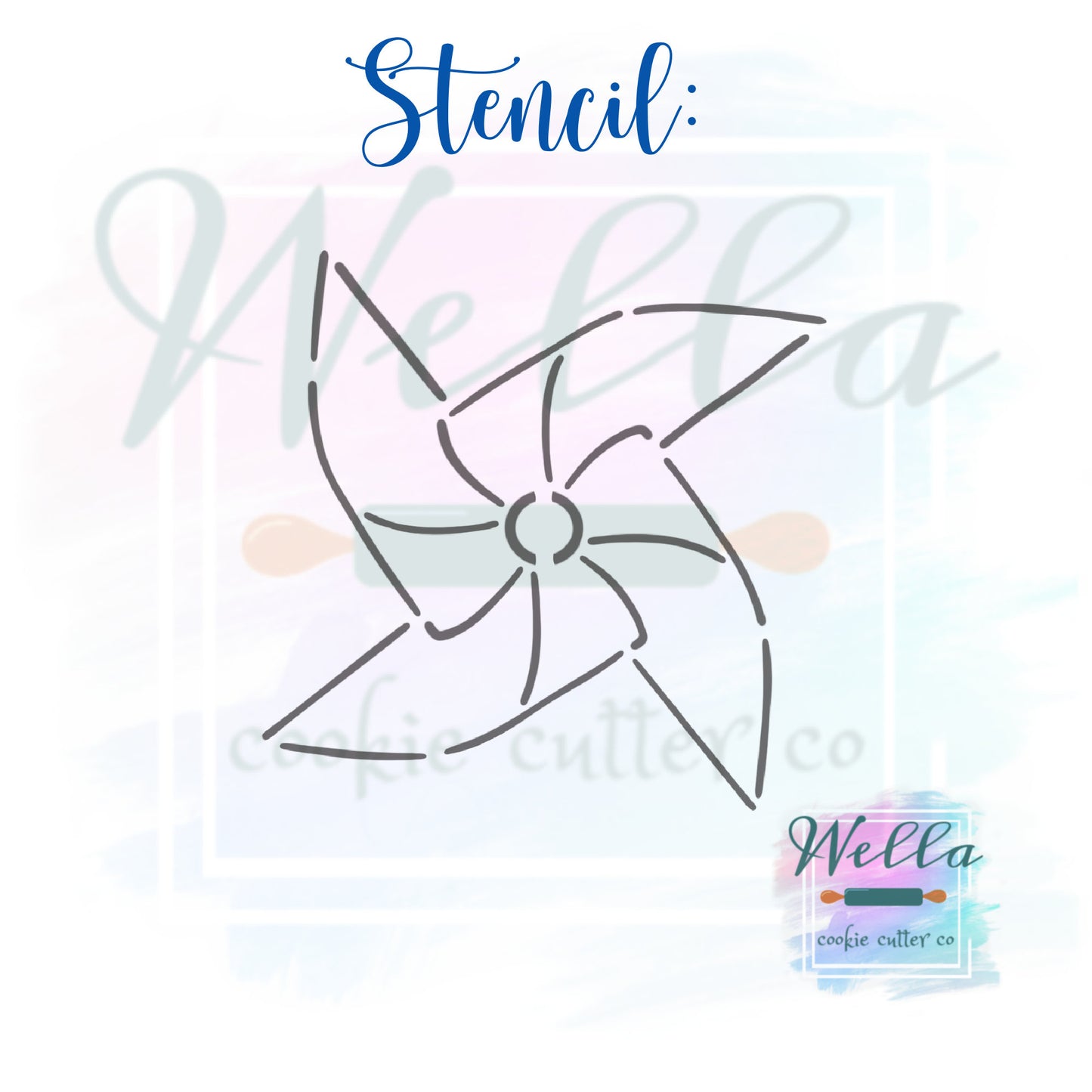 Pinwheel Cookie Cutter, Fourth of July Cookie Cutter, Pinwheel Cutter