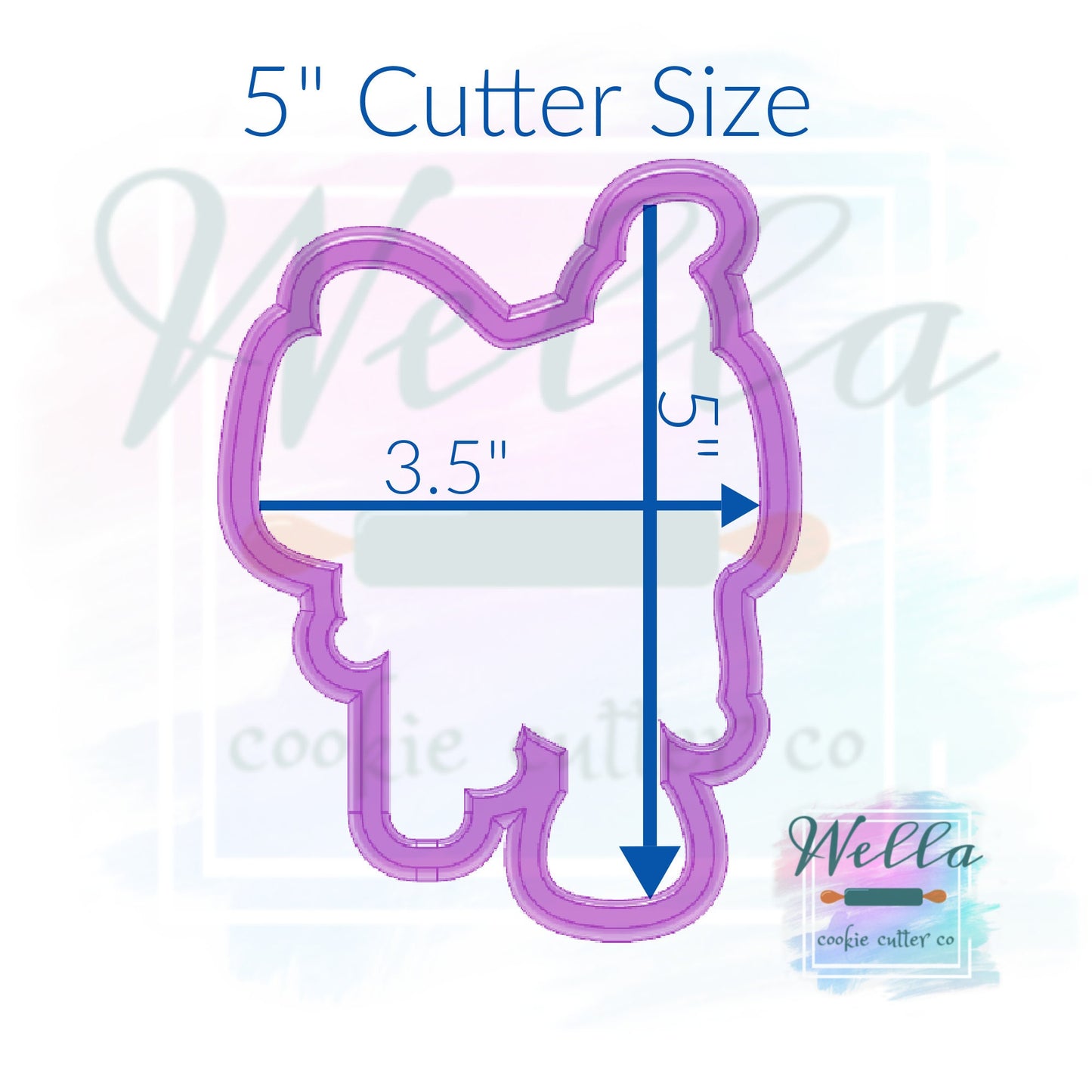 Western Saddle Cookie Cutter with Optional Stencil