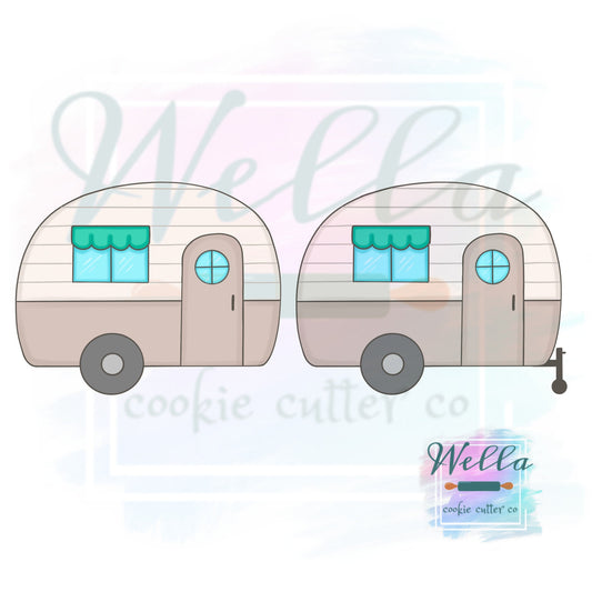 Cute Camper Cookie Cutter, Camping Cookie Cutter