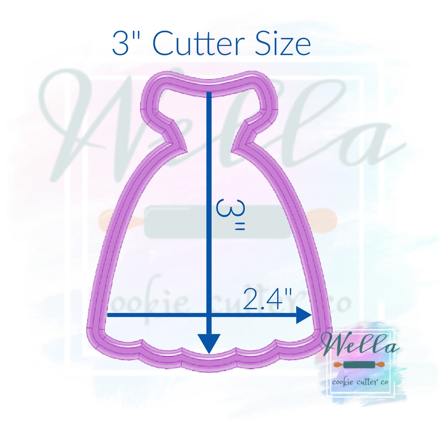 Princess Dress #1 Cookie Cutter