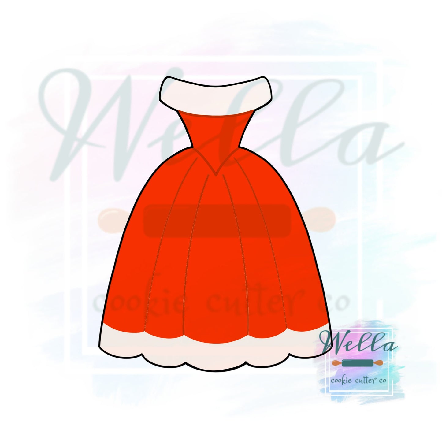 Princess Dress #1 Cookie Cutter