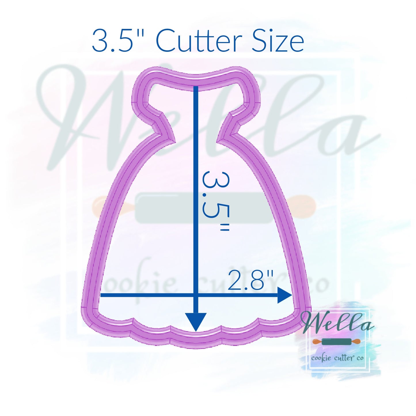 Princess Dress #1 Cookie Cutter