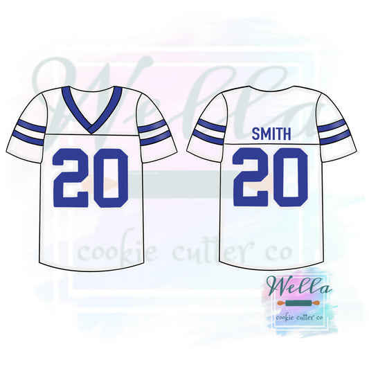Football Jersey Cookie Cutter, Sports Jersey Cookie Cutter