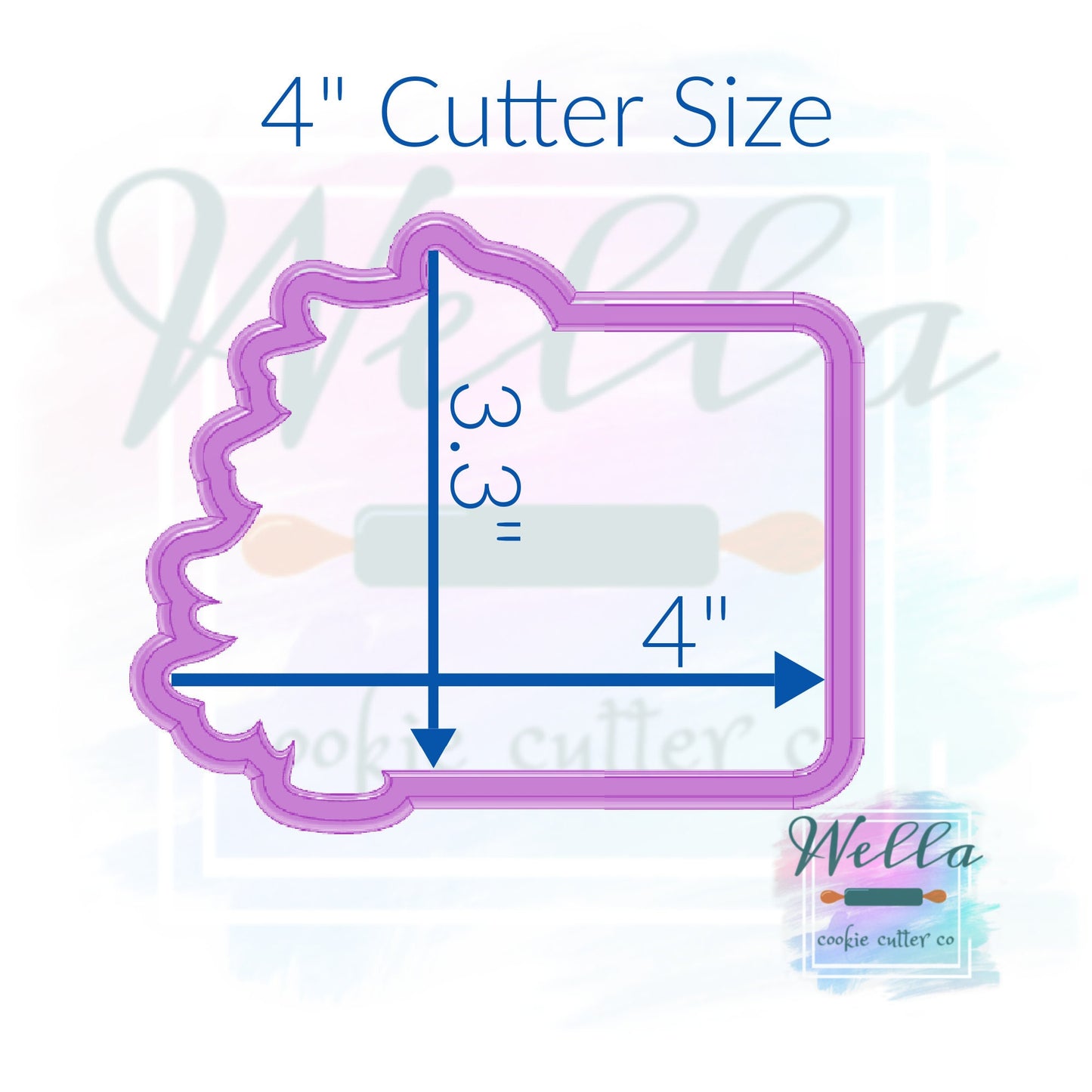 Christmas Tree Name Plaque #2 Cookie Cutter with Optional Stencil