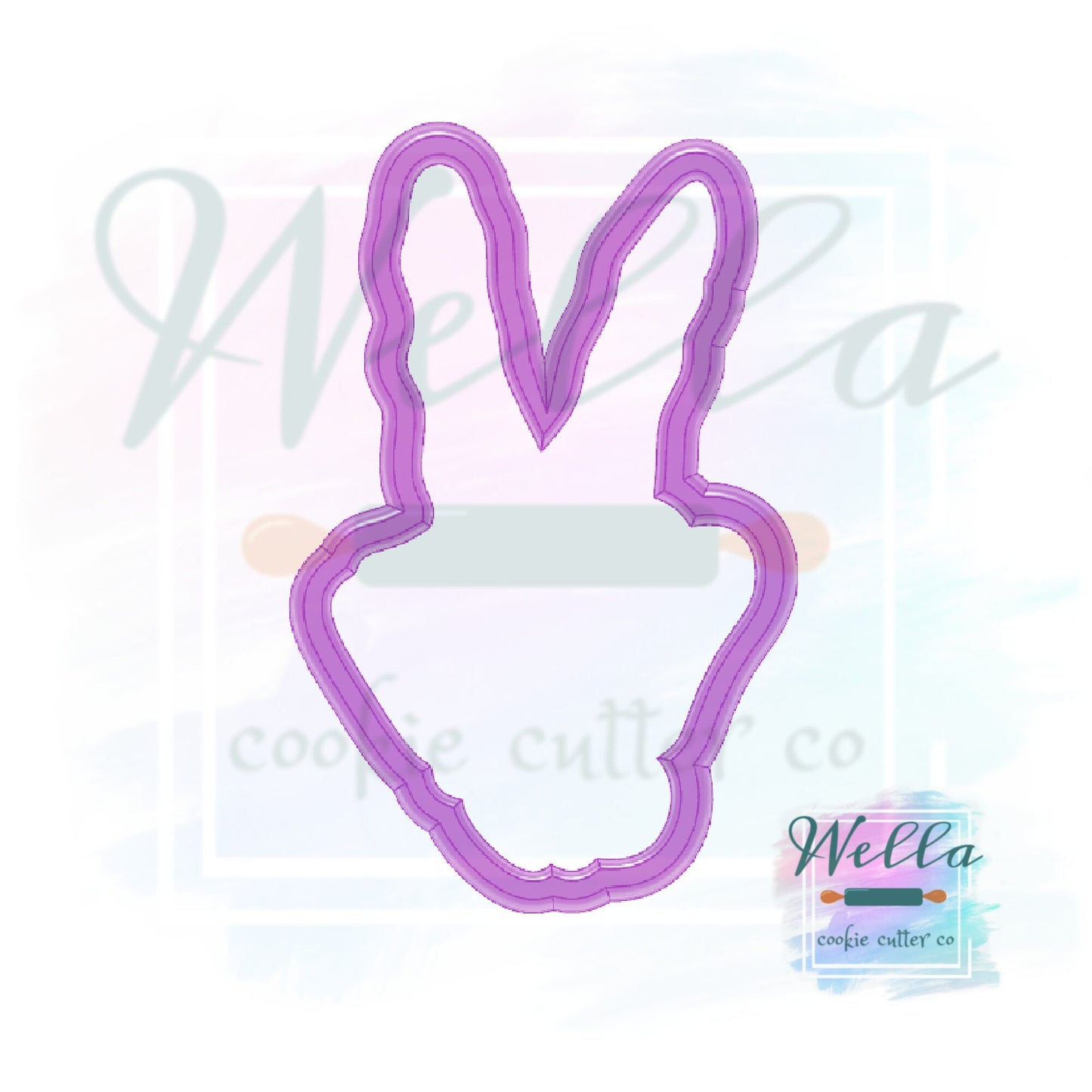 Skeleton Peace Cookie Cutter with Optional Stencil, Skeleton Hand Cookie Cutter, Halloween Cutter