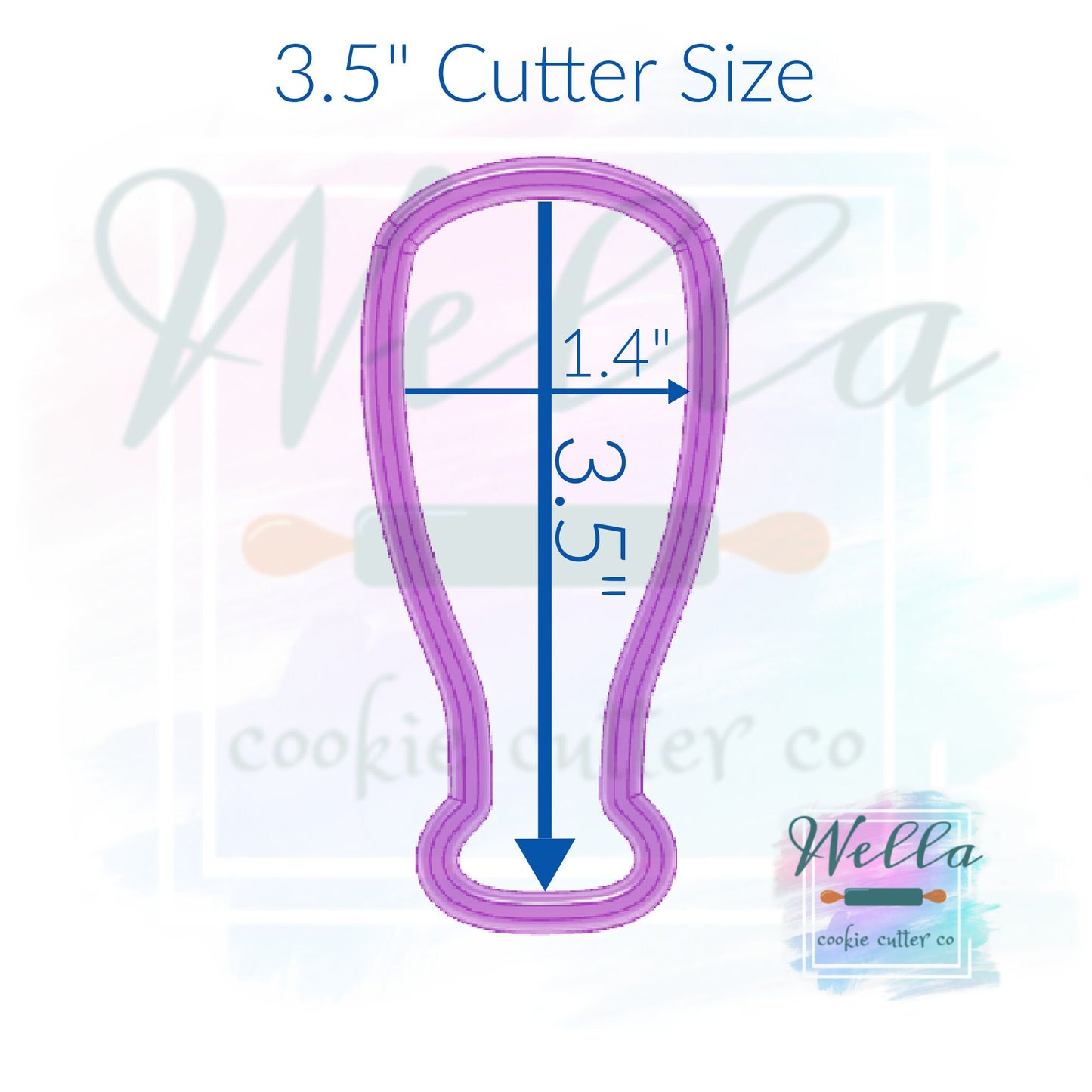 Baseball Bat Cookie Cutter, Sports Cookie Cutter