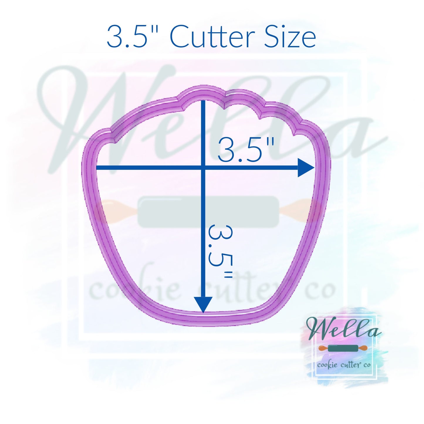 Baseball Mitt Cookie Cutter, Sports Cookie Cutter