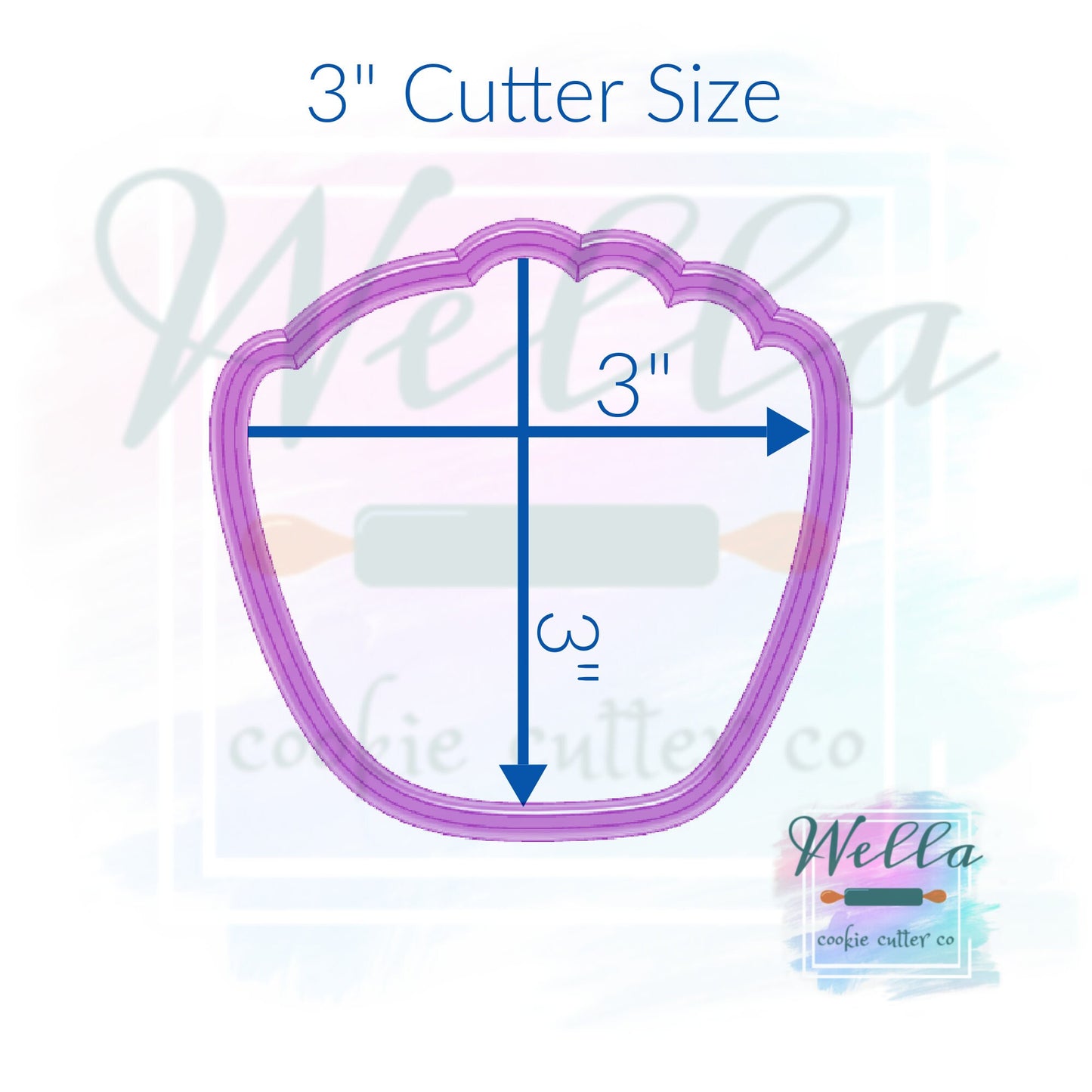 Baseball Mitt Cookie Cutter, Sports Cookie Cutter